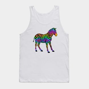 Colorful Zebra Tank Top